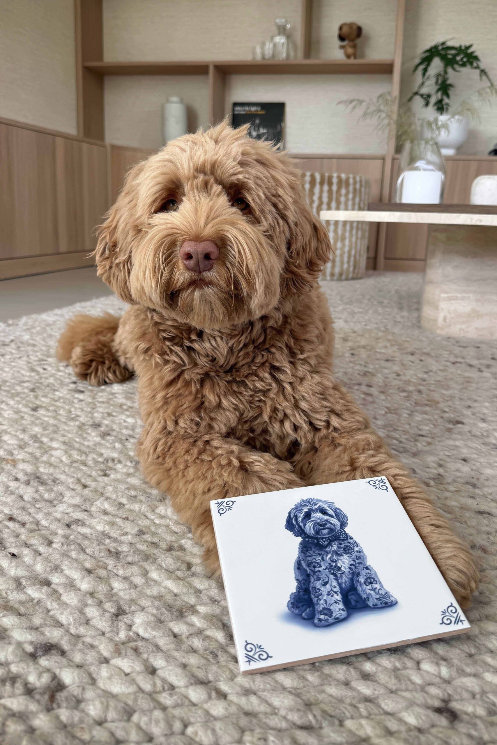 James on a Dutch Tile